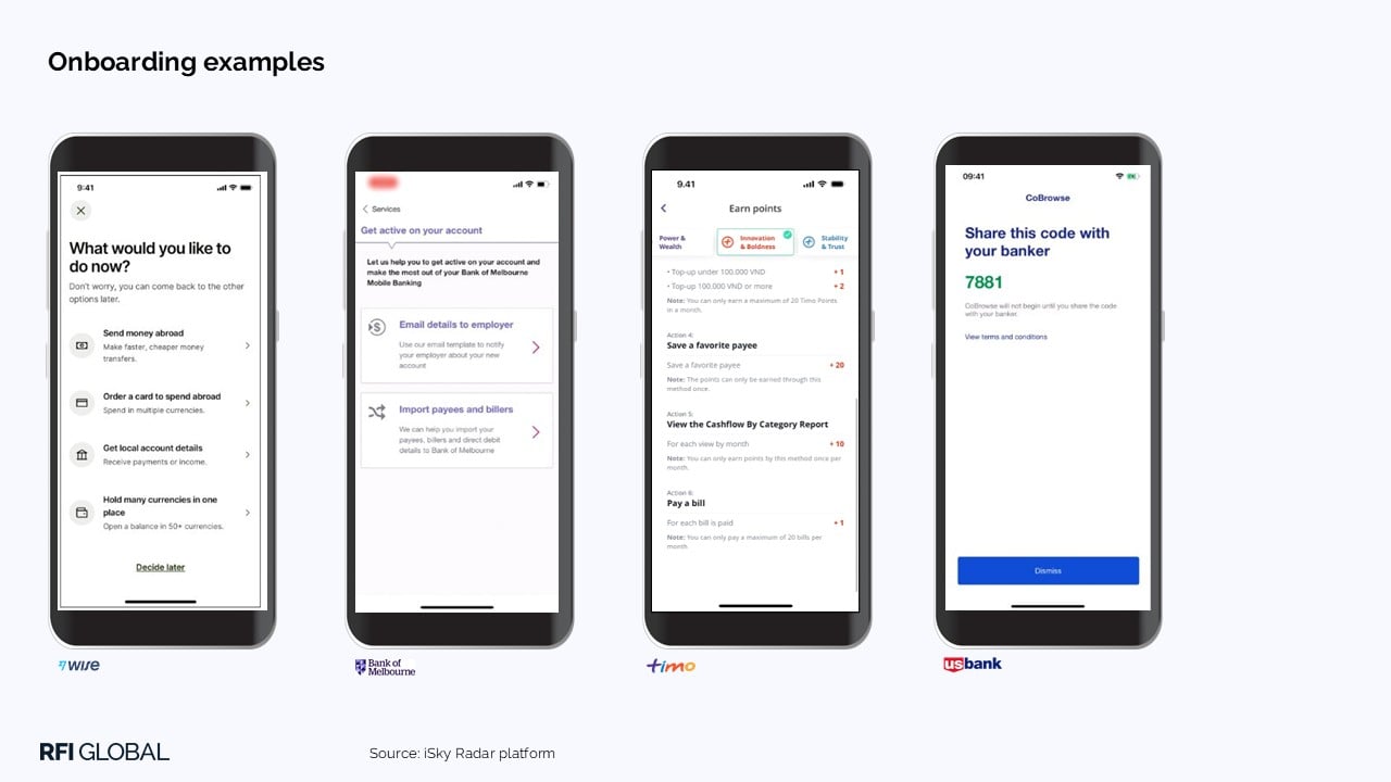 Onboarding examples